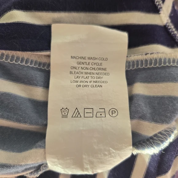 Jessica Simpson Maternity Mint and Blue Stripe Maxi Dress Size M - Picture 5 of 5